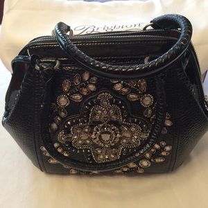 Czarina Patent Leather with Hand Sewn Crystals.